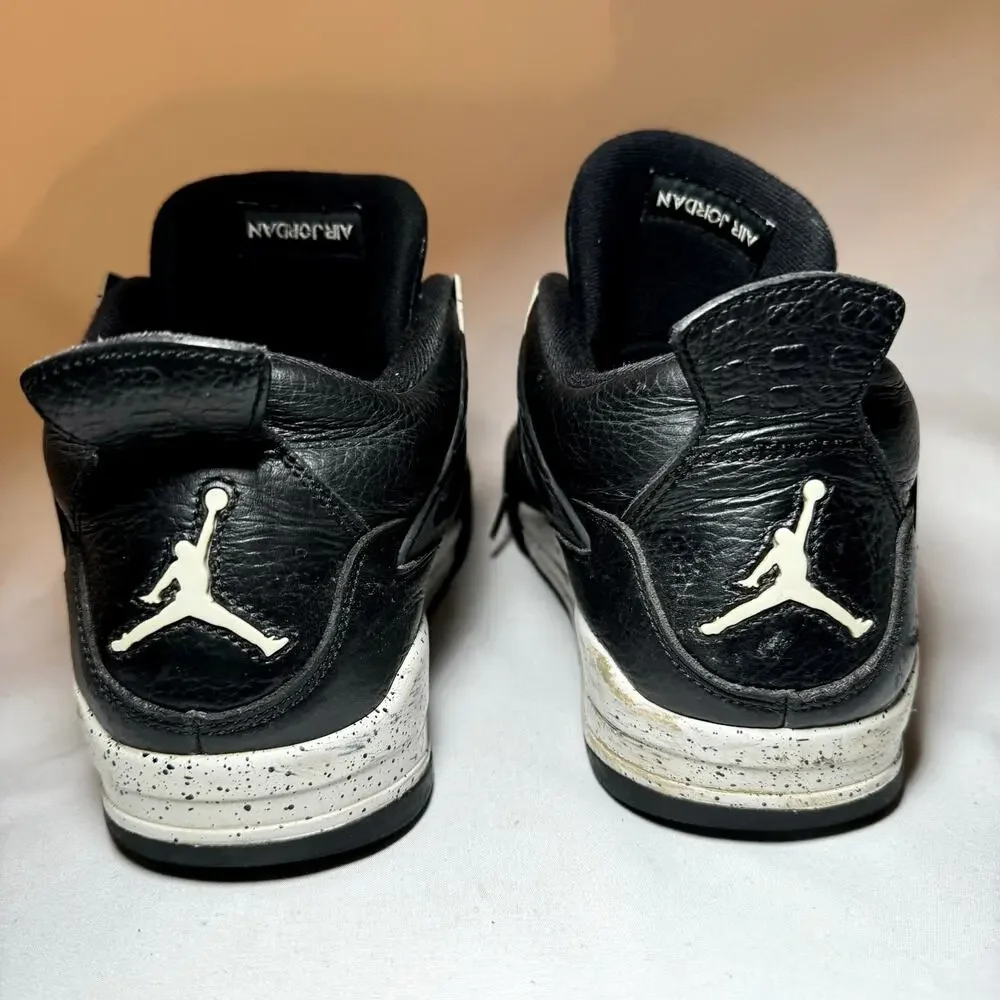 Size 12 - Nike Air Jordan 4 Retro LS Oreo 2015 Men's Shoes